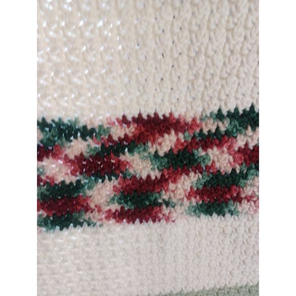 Handmade Crocheted Striped Blanket Throw Gorgeous Beautiful Unique Warm Winter - Picture 4 of 11